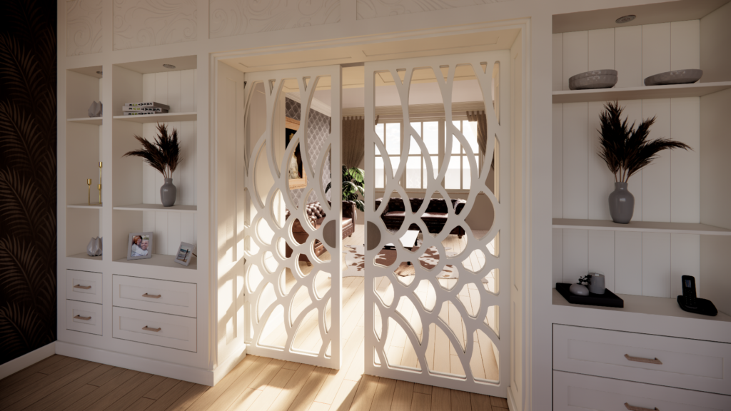 design door, organic pattern, sliding door
