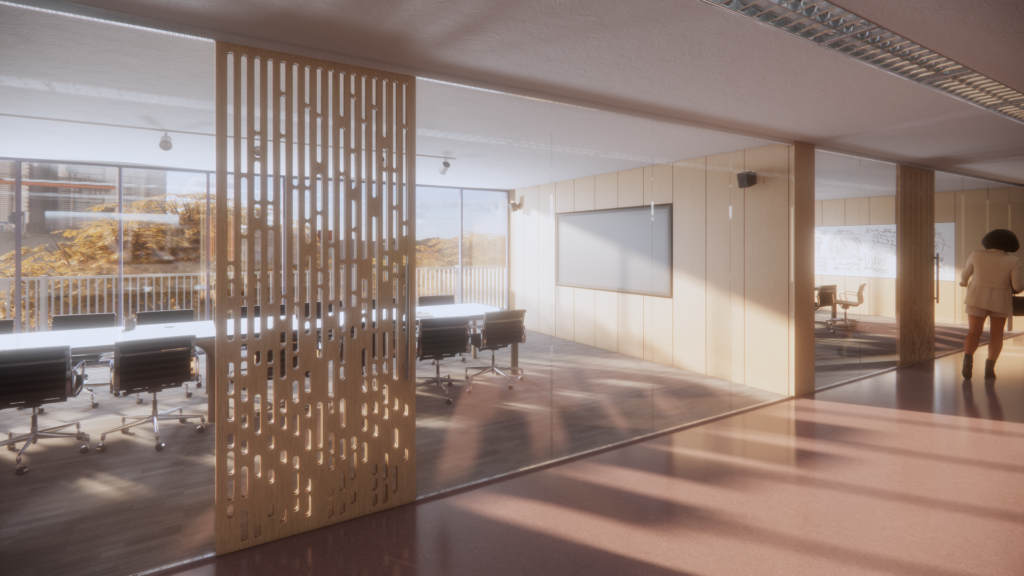 design door, stripe pattern